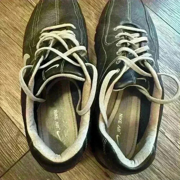 NIKE air men’s black golf shoes size 10.5w wide - Picture 2 of 6